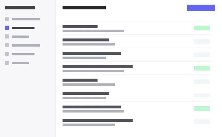 A plain screenshot of an invented app window, edge to edge, with square corners and no padding.